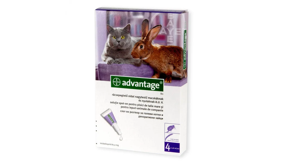 Advantage 80 Pisică, 4 pipete