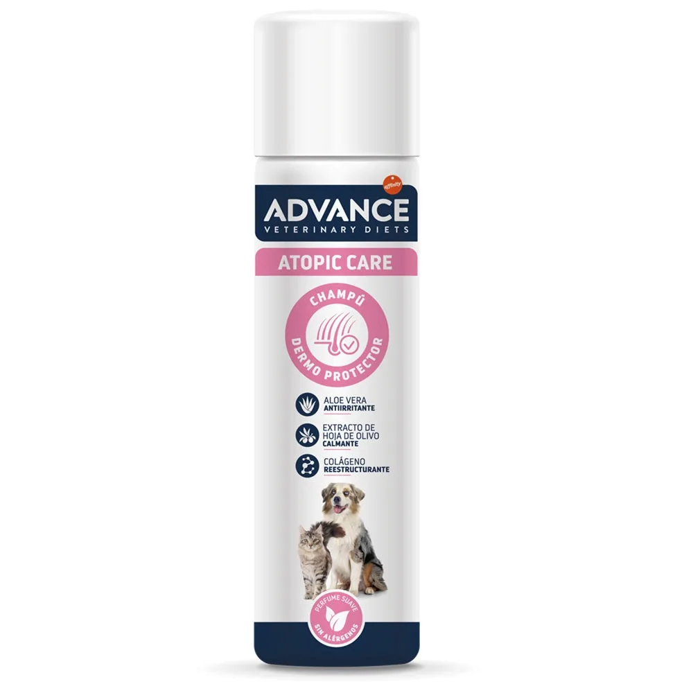 Advance Atopic Derma Care, Șampon Câini și Pisici, Calmant, Hipoalergenic, Flacon, 300ml