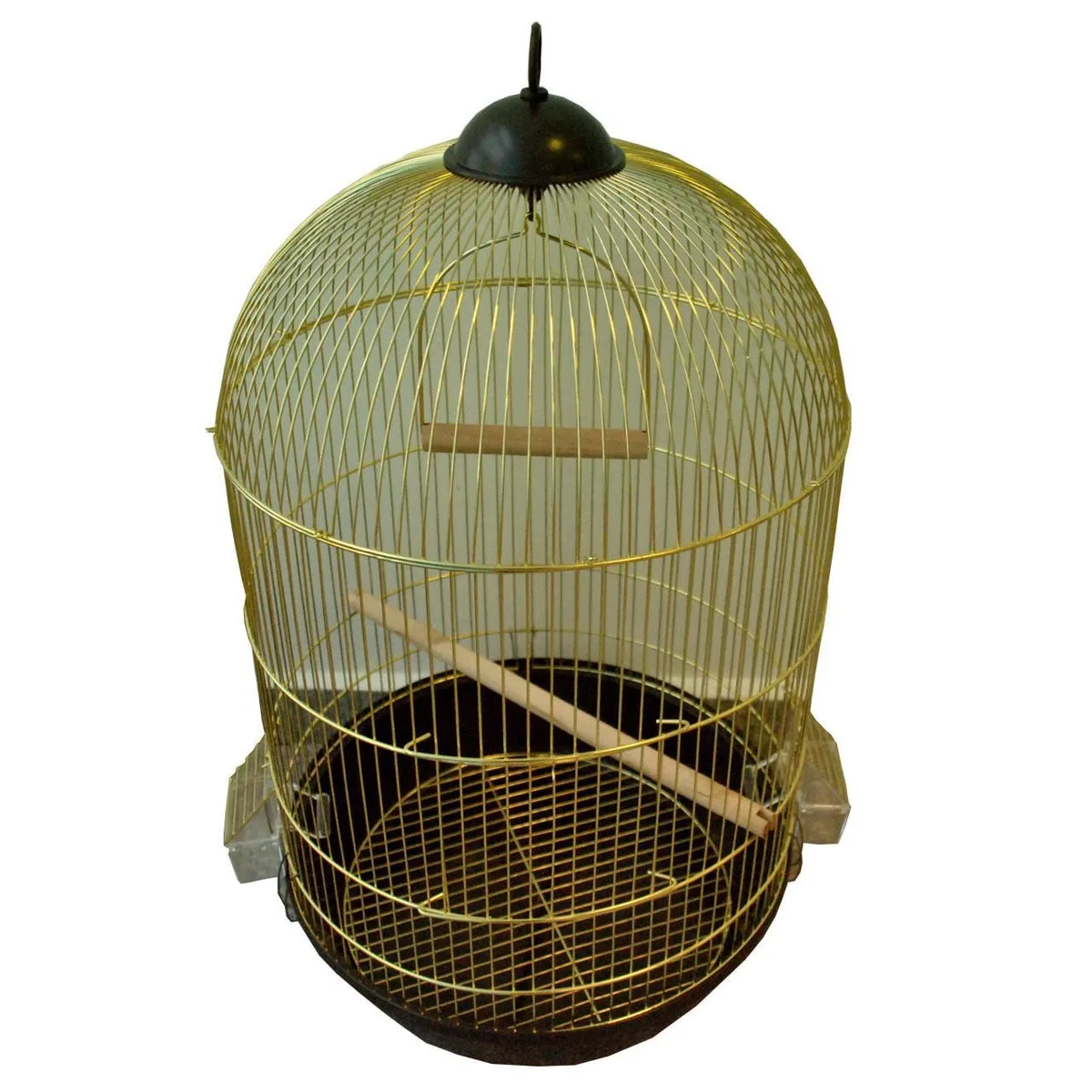 Colivie Păsări Rotundă Aurie 40 × 70 cm