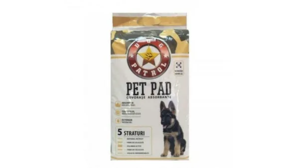 Dog Patrol Pet Pad Benzi Adezive 60 × 60 10 buc