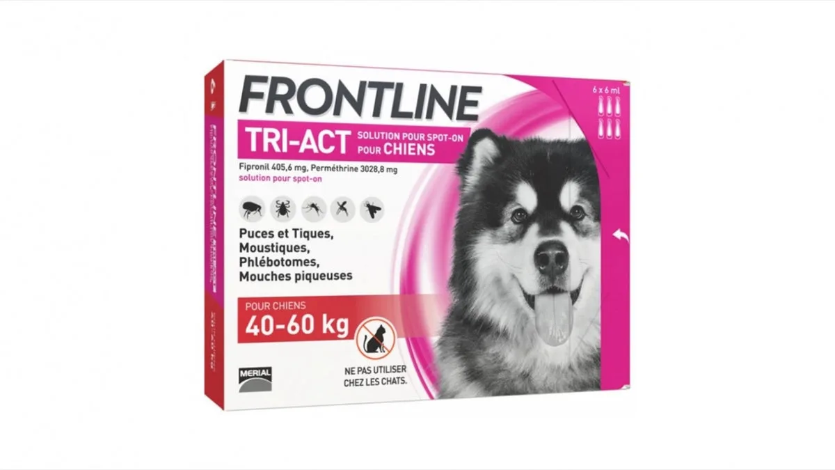 Frontline Tri-Act 40-60 kg 3 pipete Antiparazitare