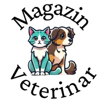 Sigla Magazin Veterinar: o pisică și un câine