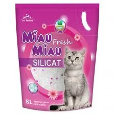 Nisip Silicat Miau Miau Floral 8l