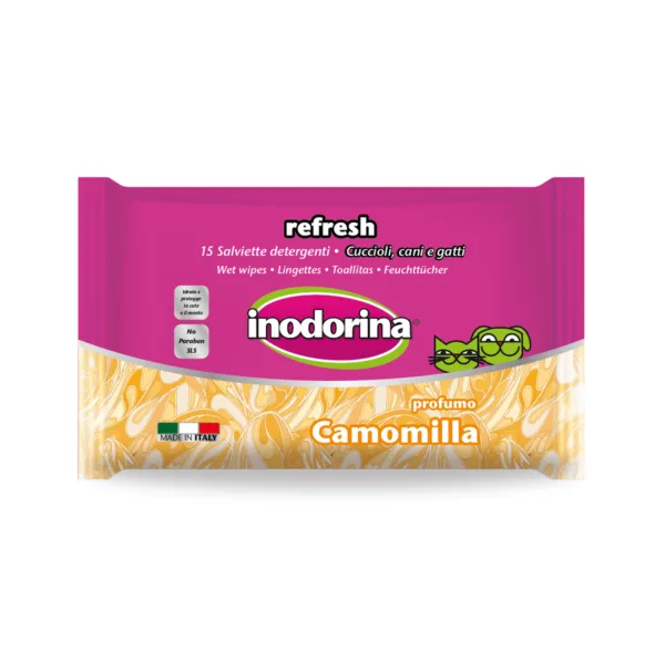 Șervețele Umede, Inodorina, Camomile Pentru Ochi și Urechi 15 buc