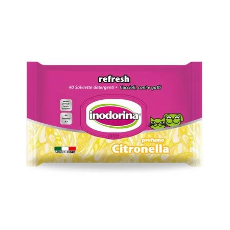 Șervețele Umede, Inodorina, Citronella 40 buc