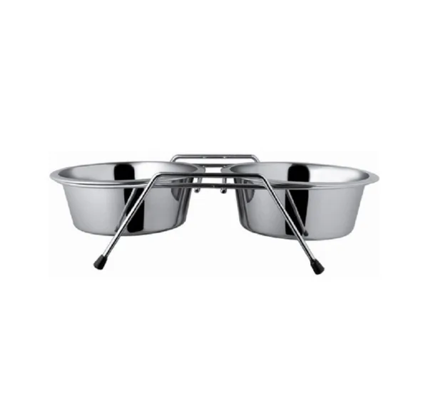 Castroane Inox cu Suport 2 × 750 ml